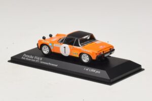 Porsche 914/6 #1 G. Larrousse / J-C. Perramond Rally Monte Carlo 1971 Minichamps 1:43 400716501 Metalas - nuotrauka 3 iš 4