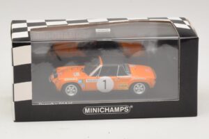 Porsche 914/6 #1 G. Larrousse / J-C. Perramond Rally Monte Carlo 1971 Minichamps 1:43 400716501 Metalas - nuotrauka 4 iš 4