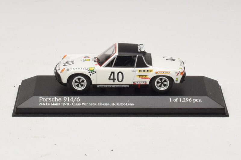 Porsche 914/6 #40 G. Chasseuil / C. Ballot-Lena Class Winners 24 Hours of Le Mans 1970 Minichamps 1:43 Porsche 914/6 #40 G. Chasseuil / C. Ballot-Lena Class Winners 24 Hours of Le Mans 1970 Minichamps 1:43 400706540 Metalas