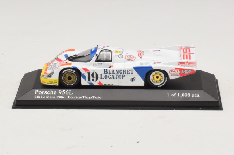 Porsche 956L #19 T. Boutsen / D. Theys 24 Hours of Le Mans 1986 Minichamps 1:43 430866519 Metalas