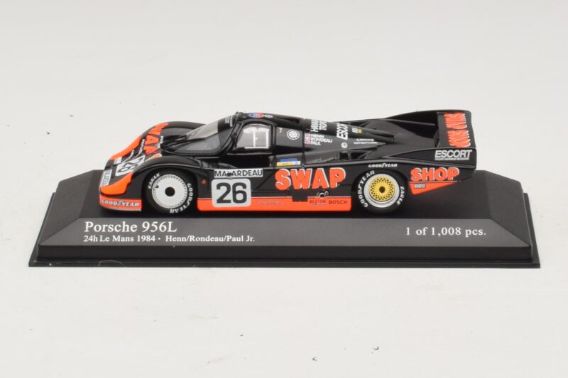 Porsche 956L #26 T-Bird Swap Shop P. Henn / J. Rondeau 24 Hours of Le Mans 1984 Minichamps 1:43 Porsche 956L #26 T-Bird Swap Shop P. Henn / J. Rondeau 24 Hours of Le Mans 1984 Minichamps 1:43 430846526 Metalas