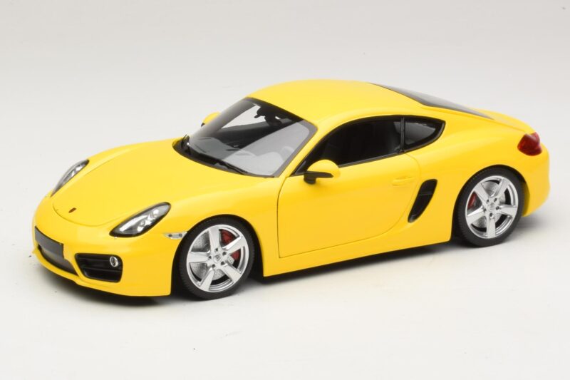 Porsche Cayman 981 Geltonas Minichamps 1:18 110062220 Metalas