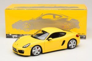 Porsche Cayman 981 Geltonas Minichamps 1:18 110062220 Metalas - nuotrauka 8 iš 8
