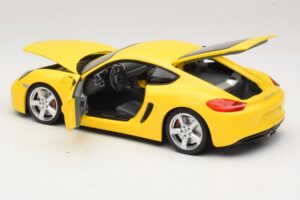 Porsche Cayman 981 Geltonas Minichamps 1:18 110062220 Metalas - nuotrauka 5 iš 8