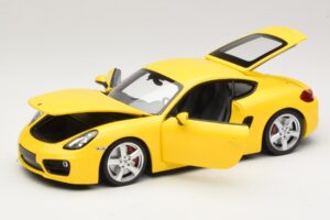 Porsche Cayman 981 Geltonas Minichamps 1:18 110062220 Metalas - nuotrauka 2 iš 8