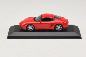 Porsche Cayman 987 S Raudonas Minichamps 1:43 400065620 Metalas