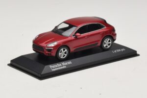 Porsche Macan 95B Raudona Metalik Minichamps 1:43 410062600 Metalas - nuotrauka 2 iš 4