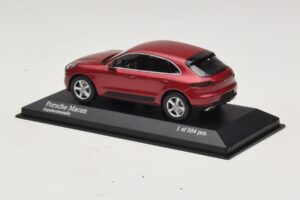 Porsche Macan 95B Raudona Metalik Minichamps 1:43 410062600 Metalas - nuotrauka 3 iš 4