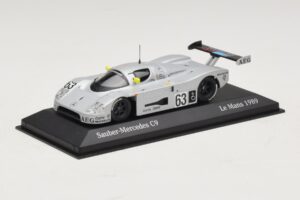 Sauber Mercedes C9 #63 J. Mass / M. Reuter / S. Dickens Winners 24 Hours of Le Mans 1989 Minichamps 1:43 B66041033 Metalas - nuotrauka 2 iš 5
