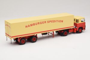 Scania LB111S Koffersattelzug Hamburger Spedition Minichamps 1:43 499123880 Metalas - nuotrauka 2 iš 6