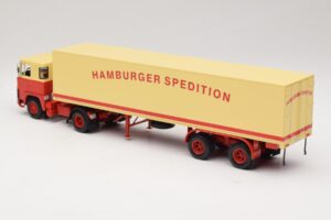 Scania LB111S Koffersattelzug Hamburger Spedition Minichamps 1:43 499123880 Metalas - nuotrauka 5 iš 6