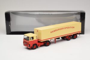Scania LB111S Koffersattelzug Hamburger Spedition Minichamps 1:43 499123880 Metalas - nuotrauka 6 iš 6