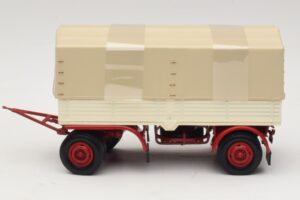 Sunkvežimio Priekaba Tentas Baltas Raudonas Minichamps 1:43 439159096 Metalas - nuotrauka 3 iš 6