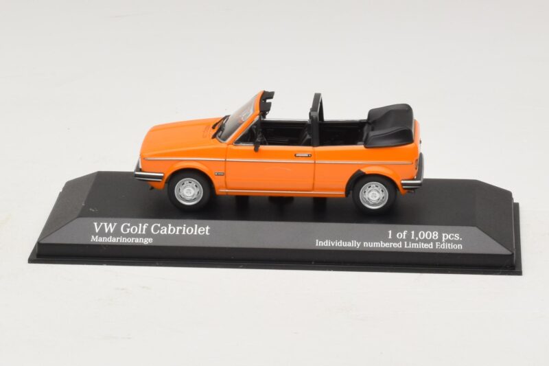 Volkswagen Golf Mk1 Kabrioletas Oranžinis Minichamps 1:43 400055131 Metalas