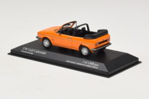 Volkswagen Golf Mk1 Kabrioletas Oranžinis Minichamps 1:43 400055131 Metalas - nuotrauka 3 iš 4