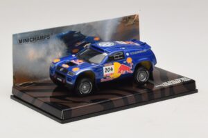 Volkswagen Race Touareg Red Bull #204 J. Kleinschmidt / F. Pons Dakar Rally 2005 Minichamps 1:43 436045304 Metalas - nuotrauka 2 iš 5