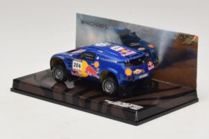 Volkswagen Race Touareg Red Bull #204 J. Kleinschmidt / F. Pons Dakar Rally 2005 Minichamps 1:43 436045304 Metalas - nuotrauka 3 iš 5