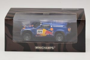 Volkswagen Race Touareg Red Bull #204 J. Kleinschmidt / F. Pons Dakar Rally 2005 Minichamps 1:43 436045304 Metalas - nuotrauka 5 iš 5