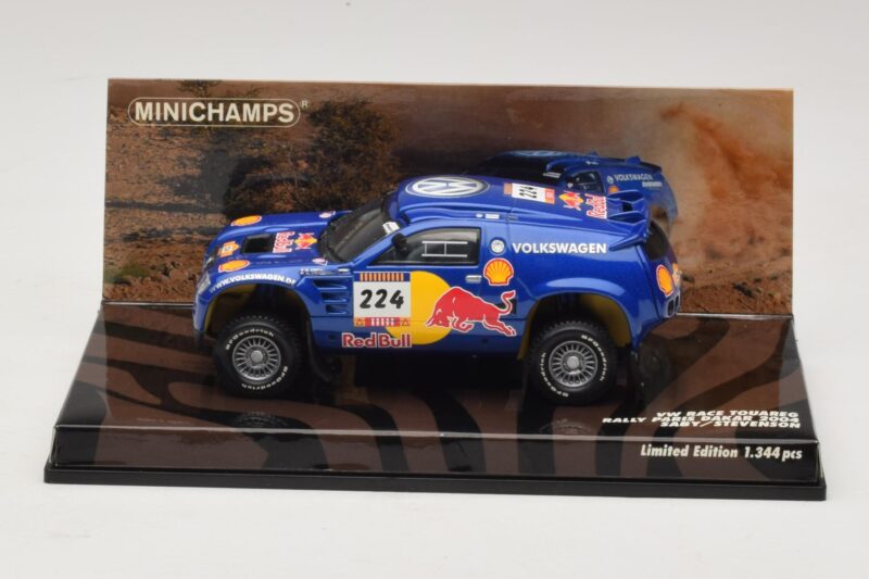 Volkswagen Race Touareg Red Bull #224 B. Saby / Stevenson Dakar Rally 2005 Minichamps 1:43 Volkswagen Race Touareg Red Bull #224 B. Saby / Stevenson Dakar Rally 2005 Minichamps 1:43 436045324 Metalas