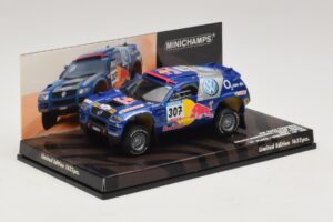 Volkswagen Race Touareg Red Bull #307 B. Saby / M. Perin Dakar Rally 2005 Minichamps 1:43 436055307 Metalas - nuotrauka 2 iš 5