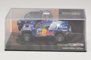 Volkswagen Race Touareg Red Bull #307 B. Saby / M. Perin Dakar Rally 2005 Minichamps 1:43 436055307 Metalas - nuotrauka 4 iš 5