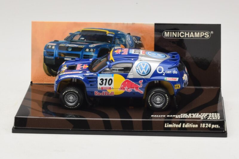Volkswagen Race Touareg Red Bull #310 J. Kleinschmidt / F. Pons Dakar Rally 2005 Minichamps 1:43 Volkswagen Race Touareg Red Bull #310 J. Kleinschmidt / F. Pons Dakar Rally 2005 Minichamps 1:43 436055310 Metalas