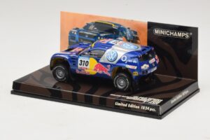 Volkswagen Race Touareg Red Bull #310 J. Kleinschmidt / F. Pons Dakar Rally 2005 Minichamps 1:43 436055310 Metalas - nuotrauka 3 iš 5
