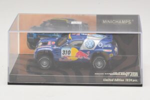 Volkswagen Race Touareg Red Bull #310 J. Kleinschmidt / F. Pons Dakar Rally 2005 Minichamps 1:43 436055310 Metalas - nuotrauka 4 iš 5
