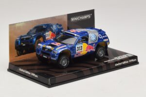 Volkswagen Race Touareg Red Bull #313 J. Kankkunen / J. Repo Dakar Rally 2005 Minichamps 1:43 436055313 Metalas - nuotrauka 2 iš 5
