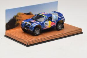 Volkswagen Race Touareg Red Bull #317 Platintojo Leidimas 2005 Minichamps 1:43 7LO099400PD317 Metalas - nuotrauka 2 iš 5