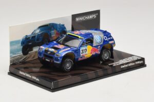 Volkswagen Race Touareg Red Bull #317 Gordon / von Zitzewitz Dakar Rally 2005 Minichamps 1:43 436055317 Metalas - nuotrauka 2 iš 5