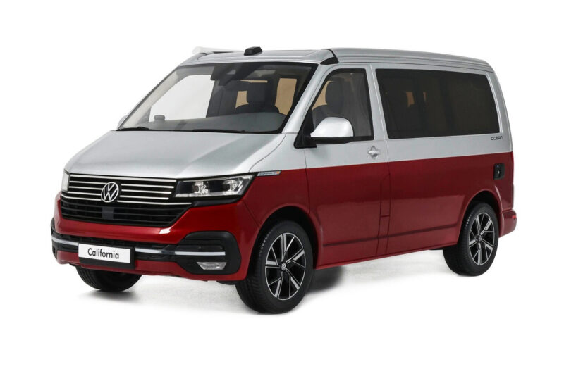 Volkswagen T6.1 California Ocean Tornado Red / Reflex Silver Otto 1:18 Volkswagen T6.1 California Ocean Tornado Red / Reflex Silver Otto 1:18 OT1342 Derva