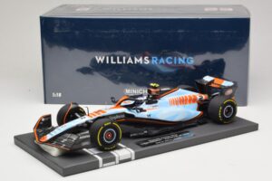 Williams Racing FW45 #2 L. Sargeant Singapore GP 2023 Minichamps 1:18 117231602 Metalas - nuotrauka 6 iš 7