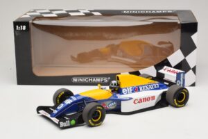 Williams Renault FW15C #0 D. Hill 1993 Minichamps 1:18 180930000 Metalas - nuotrauka 6 iš 7