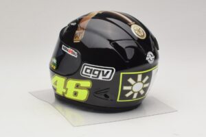 Šalmas AGV V. Rossi MotoGP Jerez Test 2007 Minichamps 1:2 327070046 Metalas - nuotrauka 3 iš 7