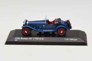 Alfa Romeo 6C 1750 G.S. Mėlynas Minichamps 1:43 Alfa Romeo 6C 1750 G.S. Mėlynas Minichamps 1:43 400120431 Metalas
