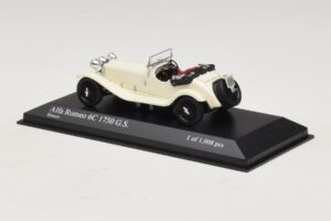 Alfa Romeo 6C 1750 G.S. Baltas Minichamps 1:43 400120430 Metalas - nuotrauka 3 iš 5