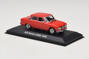 Alfa Romeo Giulia 1600 Raudonas Maxichamps 1:43 940120901 Metalas - nuotrauka 3 iš 5