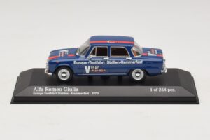 Alfa Romeo Giulia Europa-Testfahrt Sizilien-Hammerfest Minichamps 1:43 Alfa Romeo Giulia Europa-Testfahrt Sizilien-Hammerfest Minichamps 1:43 400120905 Metalas