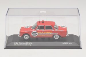 Alfa Romeo Giulia ONS Rennstreckensicherung 1973 Minichamps 1:43 400120994 Metalas - nuotrauka 4 iš 5
