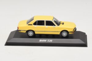 BMW 520 E12 Geltonas Maxichamps 1:43 940023001 Metalas