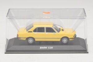 BMW 520 E12 Geltonas Maxichamps 1:43 940023001 Metalas - nuotrauka 4 iš 5
