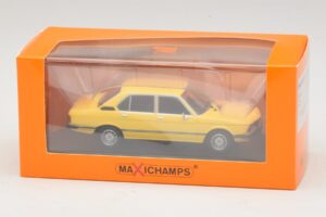 BMW 520 E12 Geltonas Maxichamps 1:43 940023001 Metalas - nuotrauka 5 iš 5