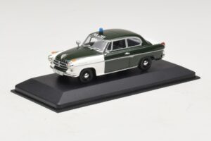 Borgward Isabella Polizei Frankfurt Minichamps 1:43 400096090 Metalas - nuotrauka 2 iš 5