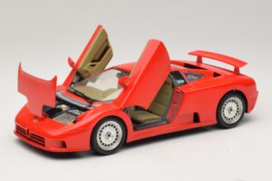 Bugatti EB110 Raudonas Bburago 1:18 3055-P1 Metalas - nuotrauka 2 iš 8