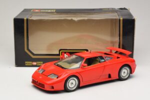 Bugatti EB110 Raudonas Bburago 1:18 3055-P1 Metalas - nuotrauka 8 iš 8