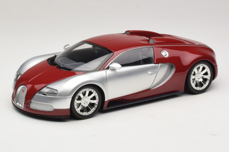 Bugatti Veyron Centenaire Edition Chrome Red Minichamps 1:18 100110851 Metalas