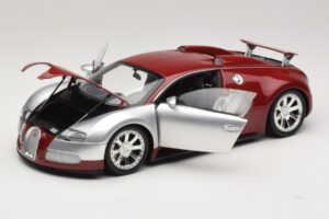 Bugatti Veyron Centenaire Edition Chrome Red Minichamps 1:18 100110851 Metalas - nuotrauka 2 iš 8