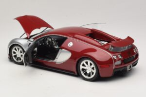 Bugatti Veyron Centenaire Edition Chrome Red Minichamps 1:18 100110851 Metalas - nuotrauka 5 iš 8