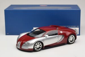 Bugatti Veyron Centenaire Edition Chrome Red Minichamps 1:18 100110851 Metalas - nuotrauka 8 iš 8